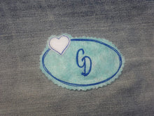 Laden Sie das Bild in den Galerie-Viewer, SD: Doodle Rahmen oval Herz