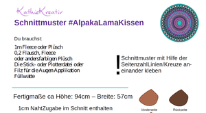 SM: #AlpakaLama Kissen/Kuschelfreund