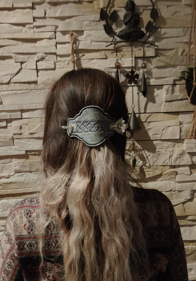 SD: (SET) Haarschmuck ITH 4 Keltenknoten + Rabe