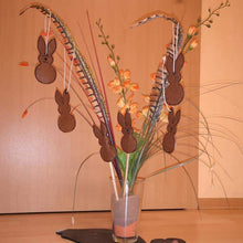 Laden Sie das Bild in den Galerie-Viewer, SD: (XXL-SET) 3x Hase 2021 + 3x Blanko- Anhänger &amp; Steckis 10er