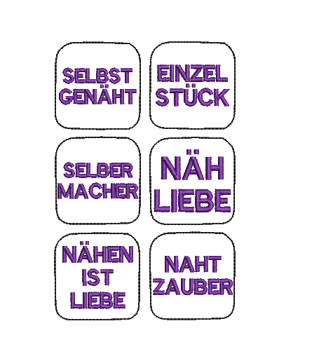 SD: (SET) Label Nähliebe