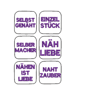 SD: (SET) Label Nähliebe