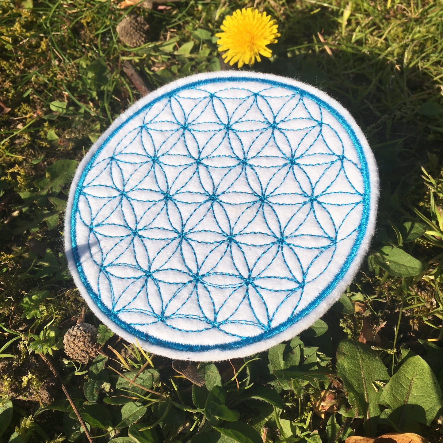 Patch: Blume des Lebens 10cm (Filz)