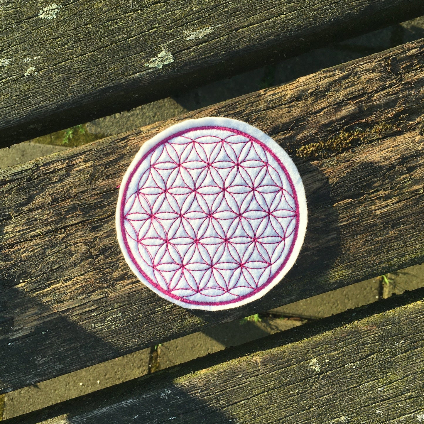Patch: Blume des Lebens 10cm (Filz)