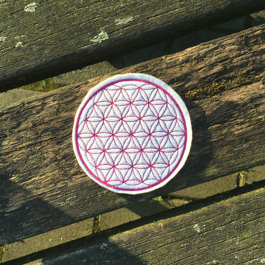 Patch: Blume des Lebens 10cm (Filz)