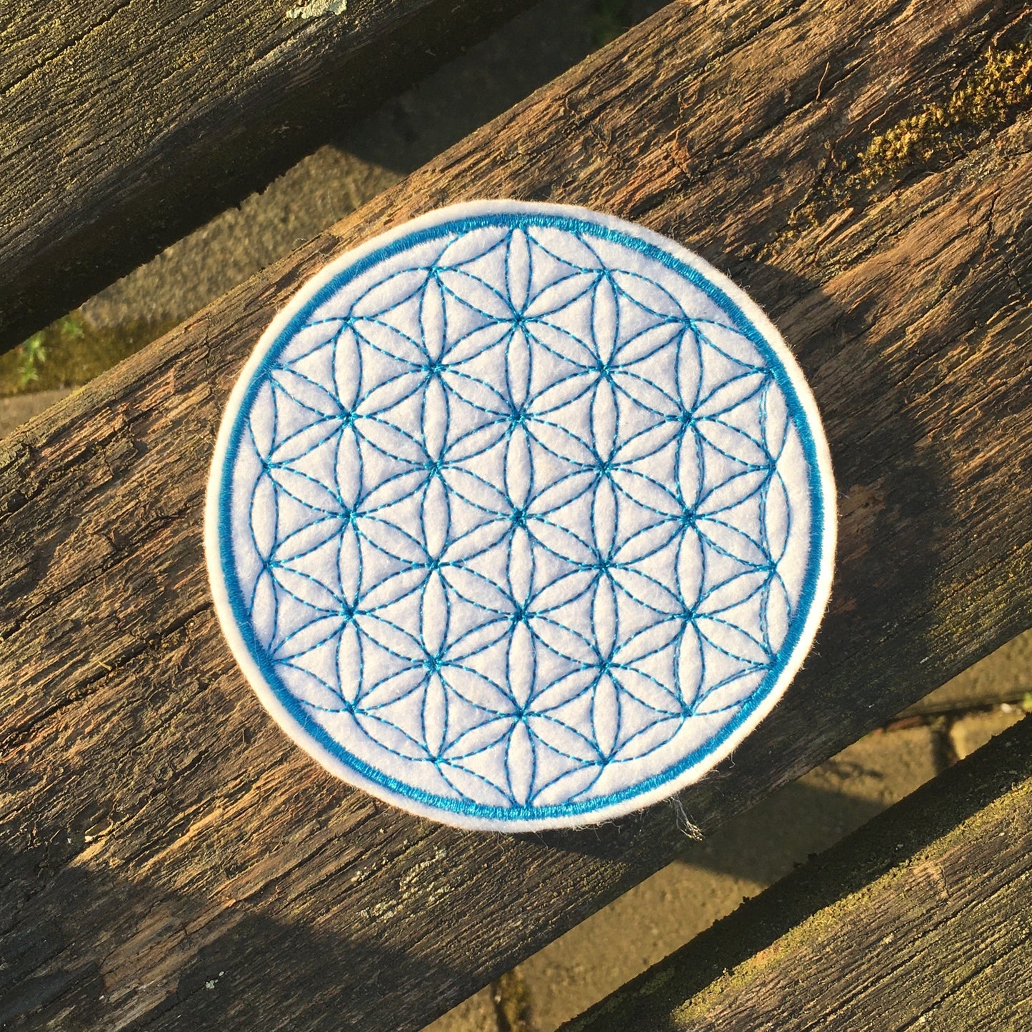 Patch: Blume des Lebens 10cm (Filz)