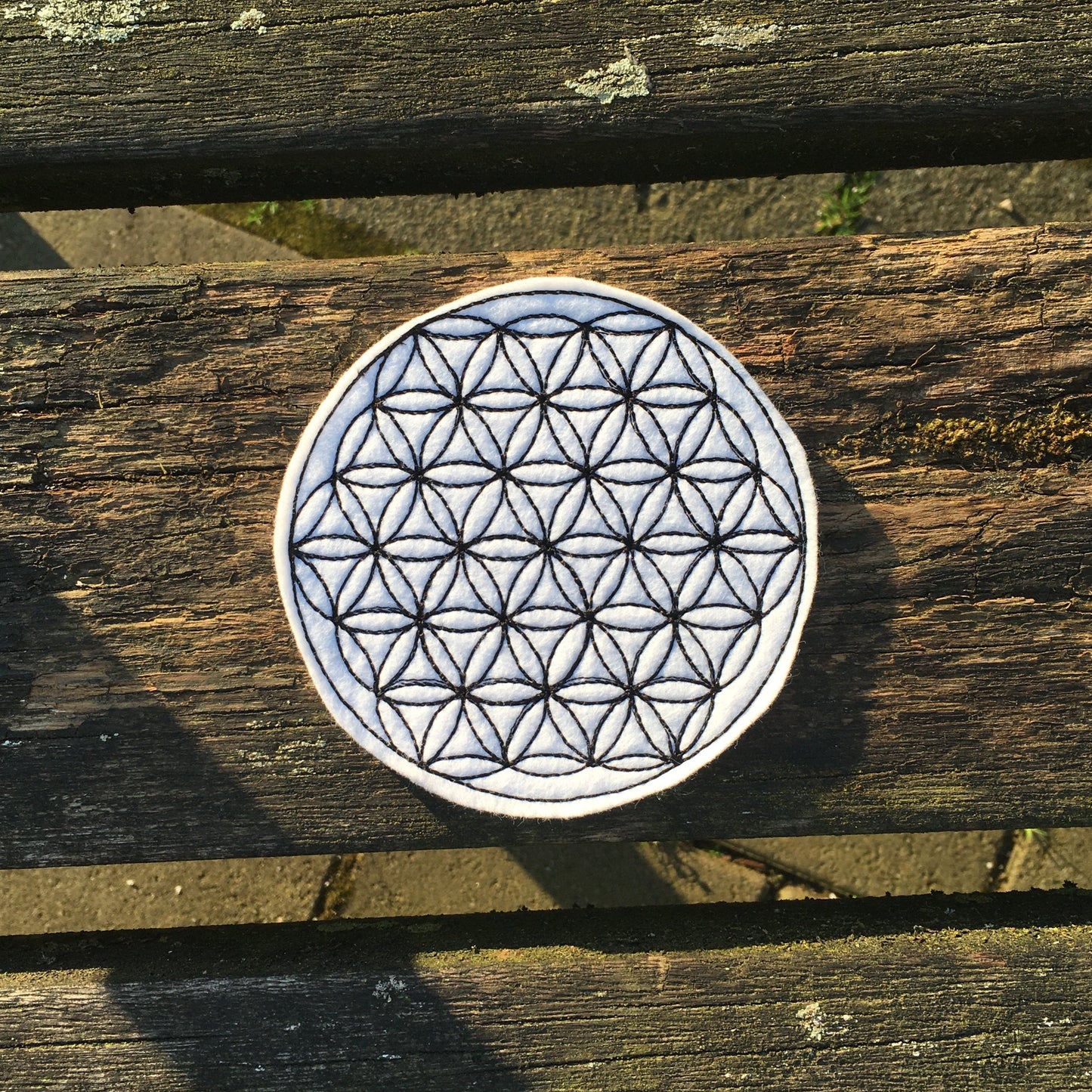 Patch: Blume des Lebens 10cm (Filz)