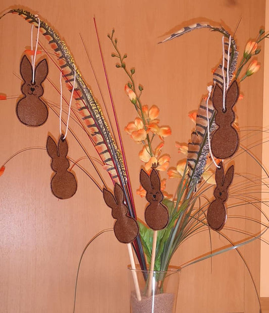 SD: (SET) 3x Hase 2021 - Anhänger & Steckis 10er
