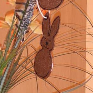 SD: Hase 2021 Loch2 - Anhänger & Steckis 10er