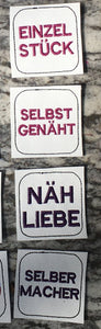 SD: (SET) Label Nähliebe