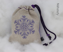 Laden Sie das Bild in den Galerie-Viewer, SD: (SET) 3 Schneeflocken (Redwork) 10er