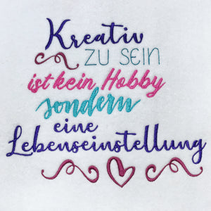 SD: Kreativ zu sein.. Lettering 18er