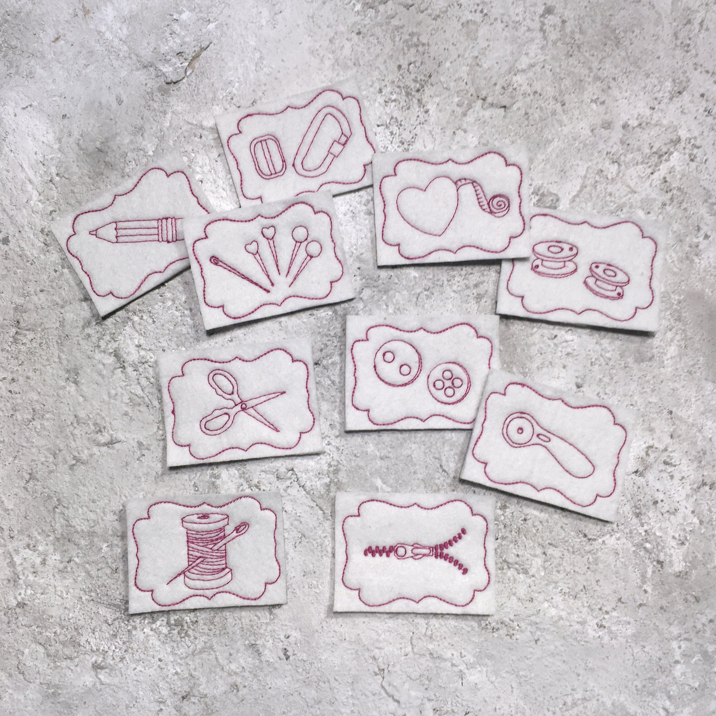 SD: [Set] Pin it Ordnungshelfer Nähen (ITH) 10x10
