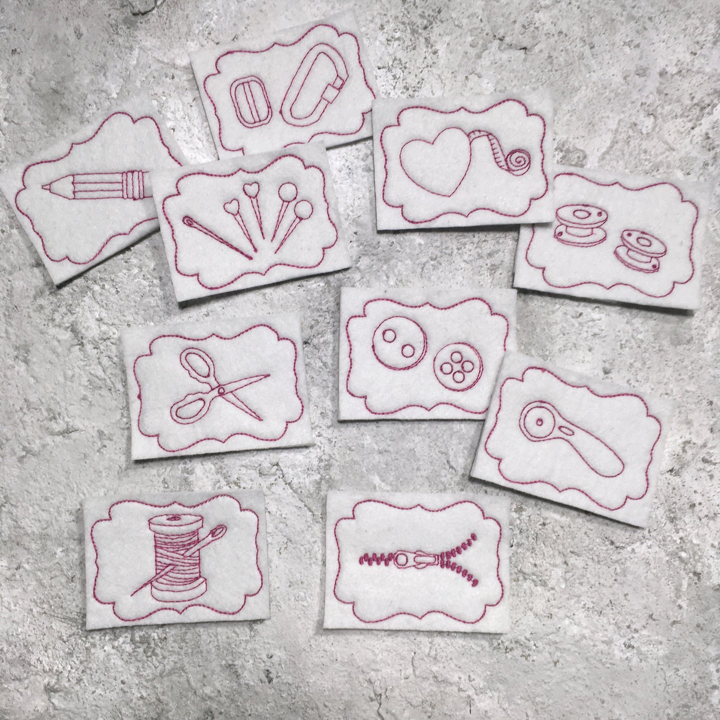 SD: [Set] Pin it Ordnungshelfer Nähen (ITH) 10x10