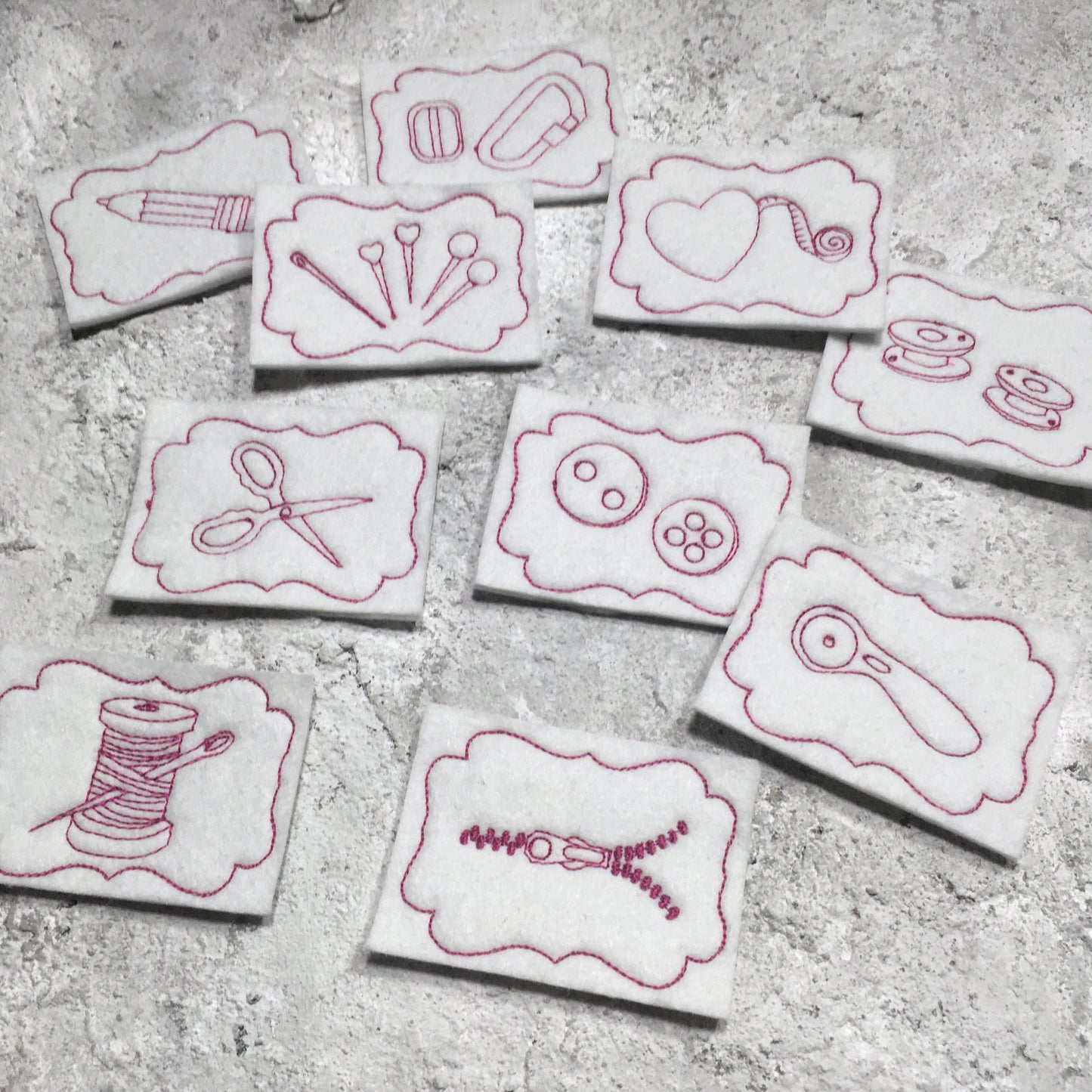 SD: [Set] Pin it Ordnungshelfer Nähen (ITH) 20x30