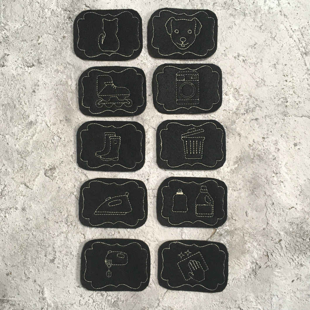 SD: [Set] Pin it Ordnungshelfer Haushalt (ITH) 10x10