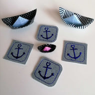 SD: Label Mini Herz Anker