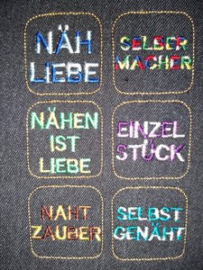 SD: (SET) Label Nähliebe