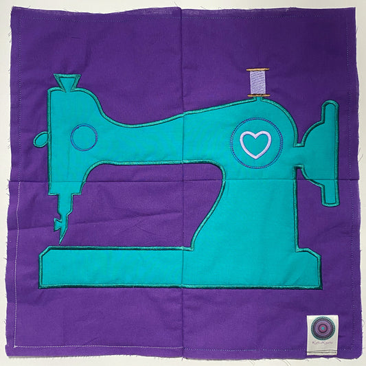 SD: (Set) QuiltBlock Mitte Nähmaschine 16er
