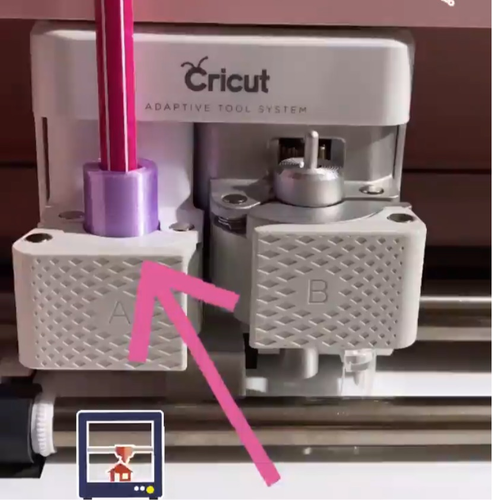 3D: Stifte-Halter Adapter für Cricut (Plotter)