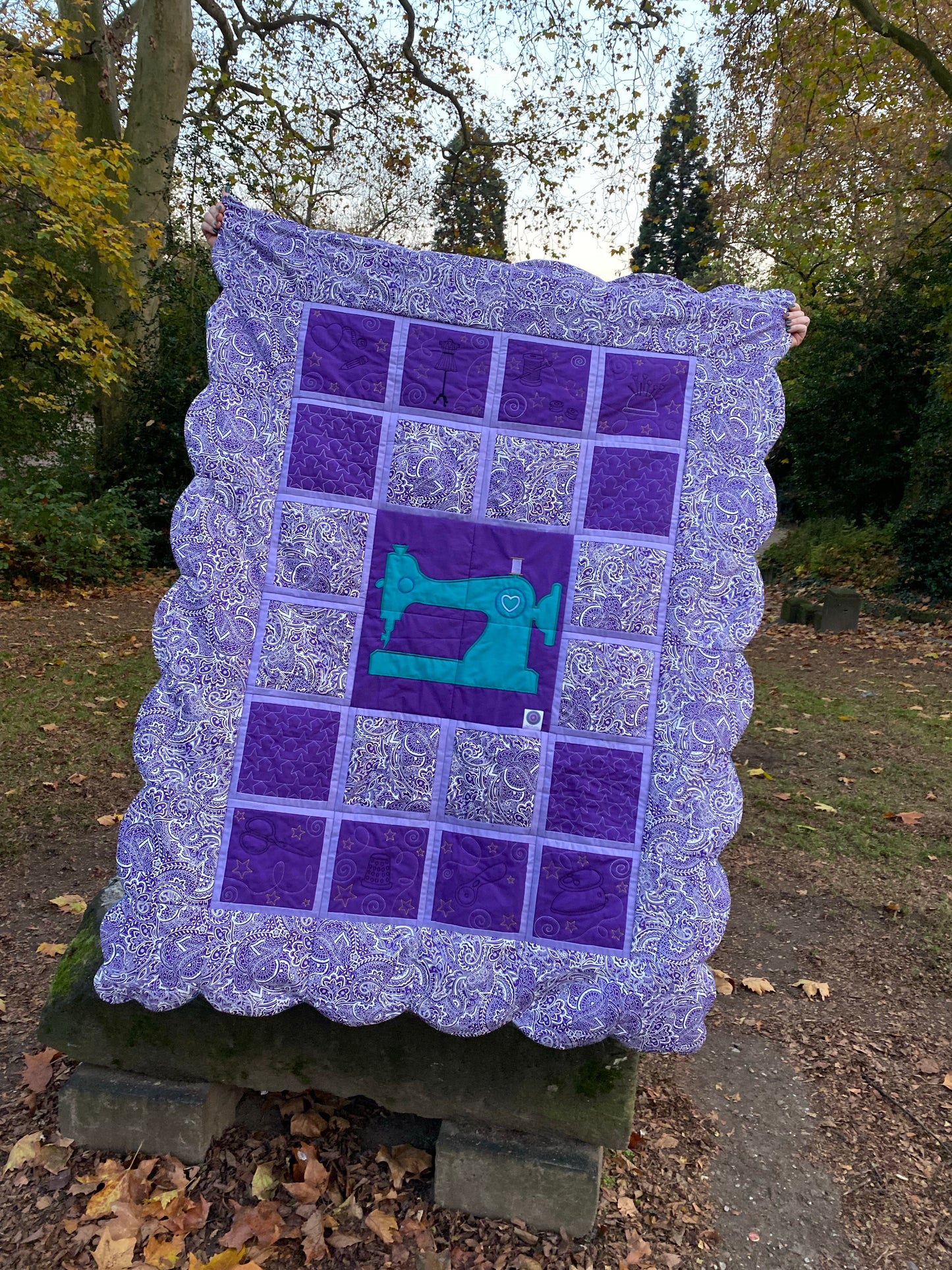 SD: (XXL-SET) QuiltBlock Nähen 1-8 + Mitte, Rand, Sterne & Blanko 16er