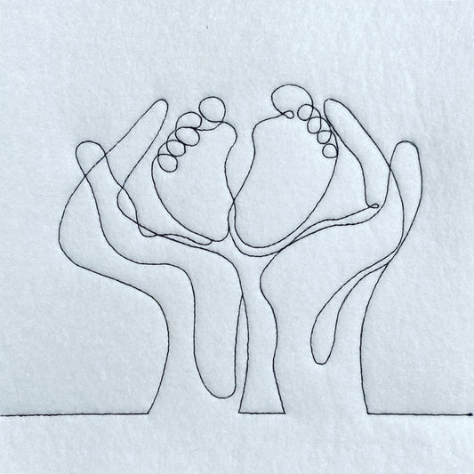 SD: LineArt BabyFüße 10er