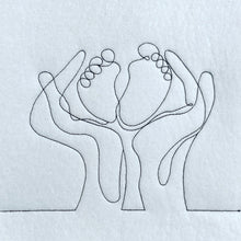 Laden Sie das Bild in den Galerie-Viewer, SD: LineArt BabyFüße 10er