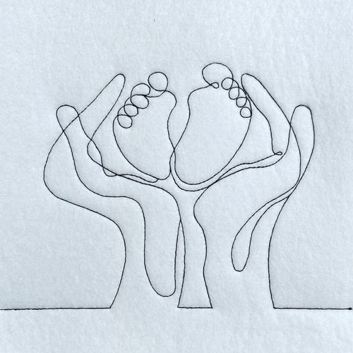 SD: LineArt BabyFüße 10er