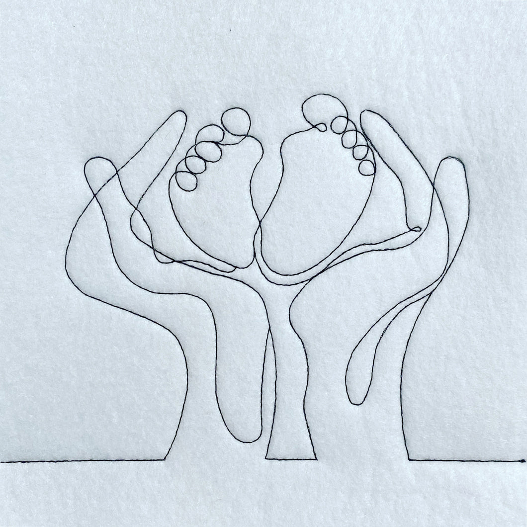 SD: LineArt BabyFüße 10er