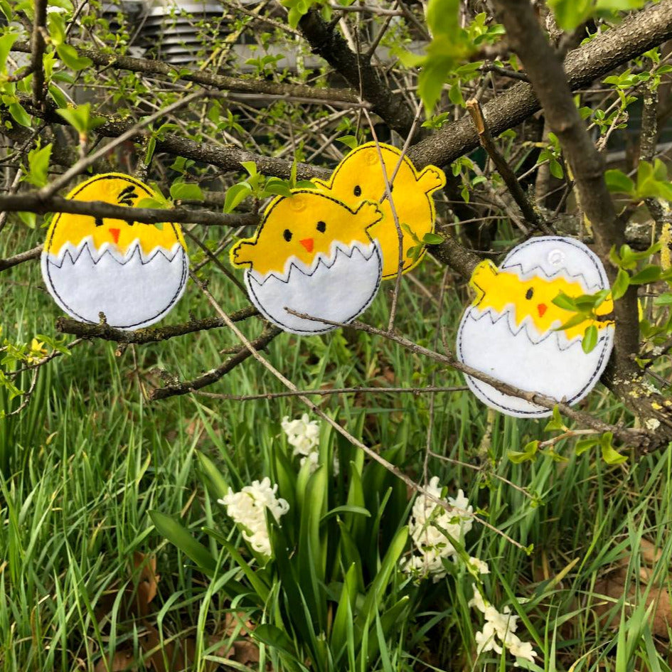 Küken ITH Stickdatei für Ostern sticken 