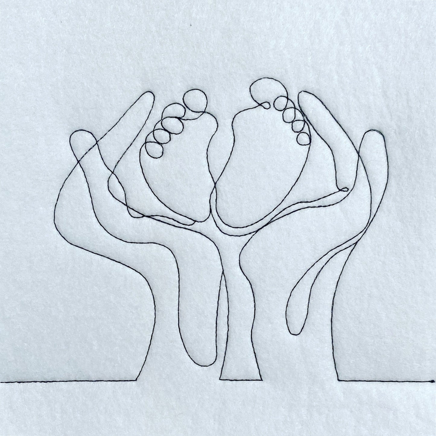 SD: LineArt BabyFüße 16er