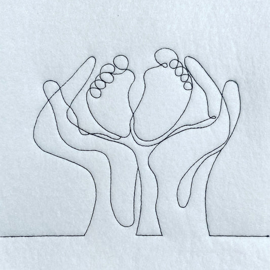 SD: LineArt BabyFüße 16er