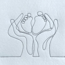 Laden Sie das Bild in den Galerie-Viewer, SD: LineArt BabyFüße 16er