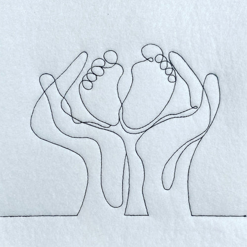 SD: LineArt BabyFüße 16er