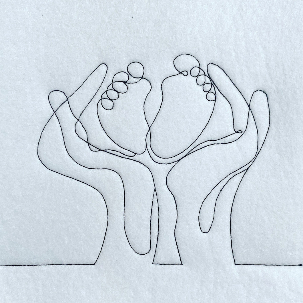 SD: LineArt BabyFüße 16er