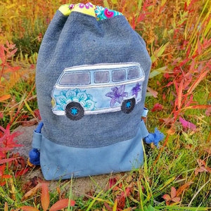 SD: Bus Flower Power Doodle Appli 18er