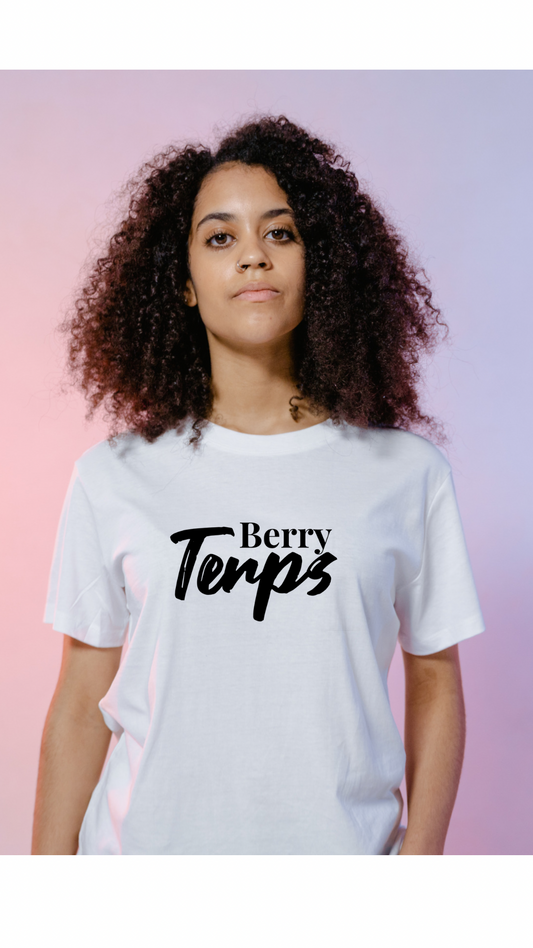 Shirt: Berry Terps Siebdruck weiß|UNISEX