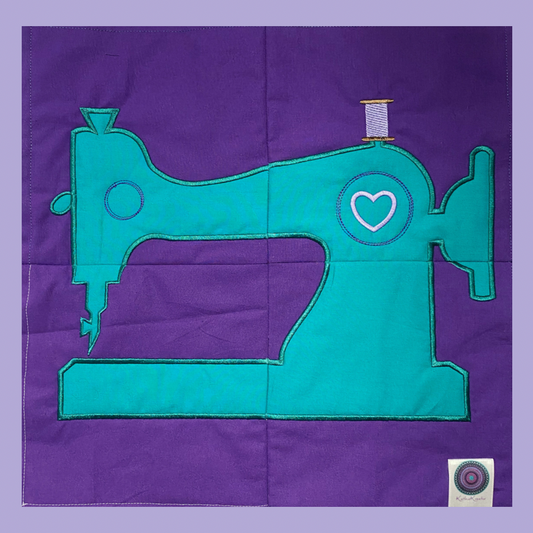 SD: (Set) QuiltBlock Mitte Nähmaschine + Sashing 16er