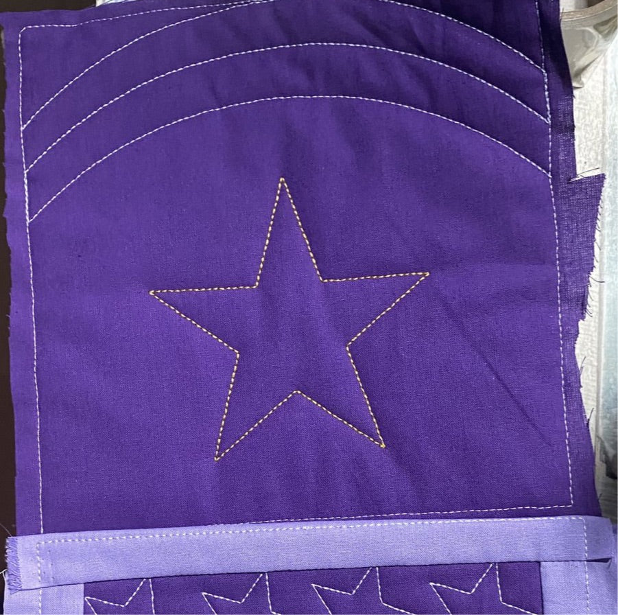 SD: (Set) QuiltBlock Ecke, Rand Stern 16er