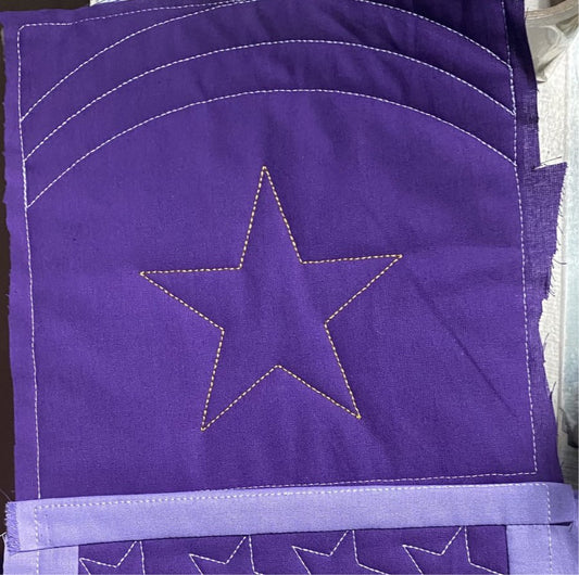 SD: (Set) QuiltBlock Ecke, Rand Stern 16er
