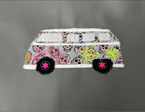 SD: Bus Flower Power Doodle Appli 18er